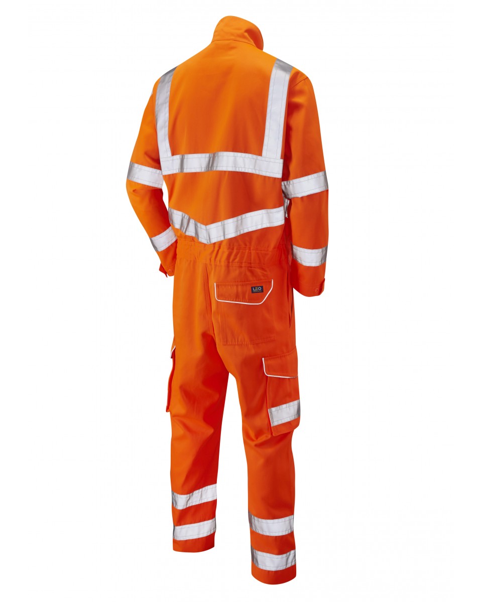 ISO 20471 Class 3 Poly/Cotton Coverall Orange EcoViz